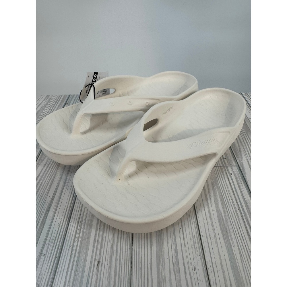 Columbia Women's Ramble‎ Flip Sandals Graphite White Size 10 Platform Comfort - Picture 6 of 9